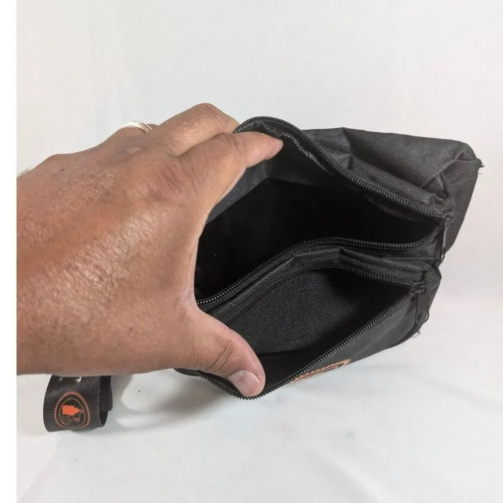 Tito's Handmade Vodka Black Fanny Pack Waist Bag 3 Pocket Adjustable OSFM